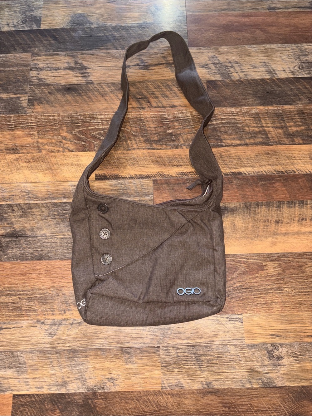 OGIO Brooklyn Brown Tablet Purse Cross Body Messenger Bag Satchel Lined